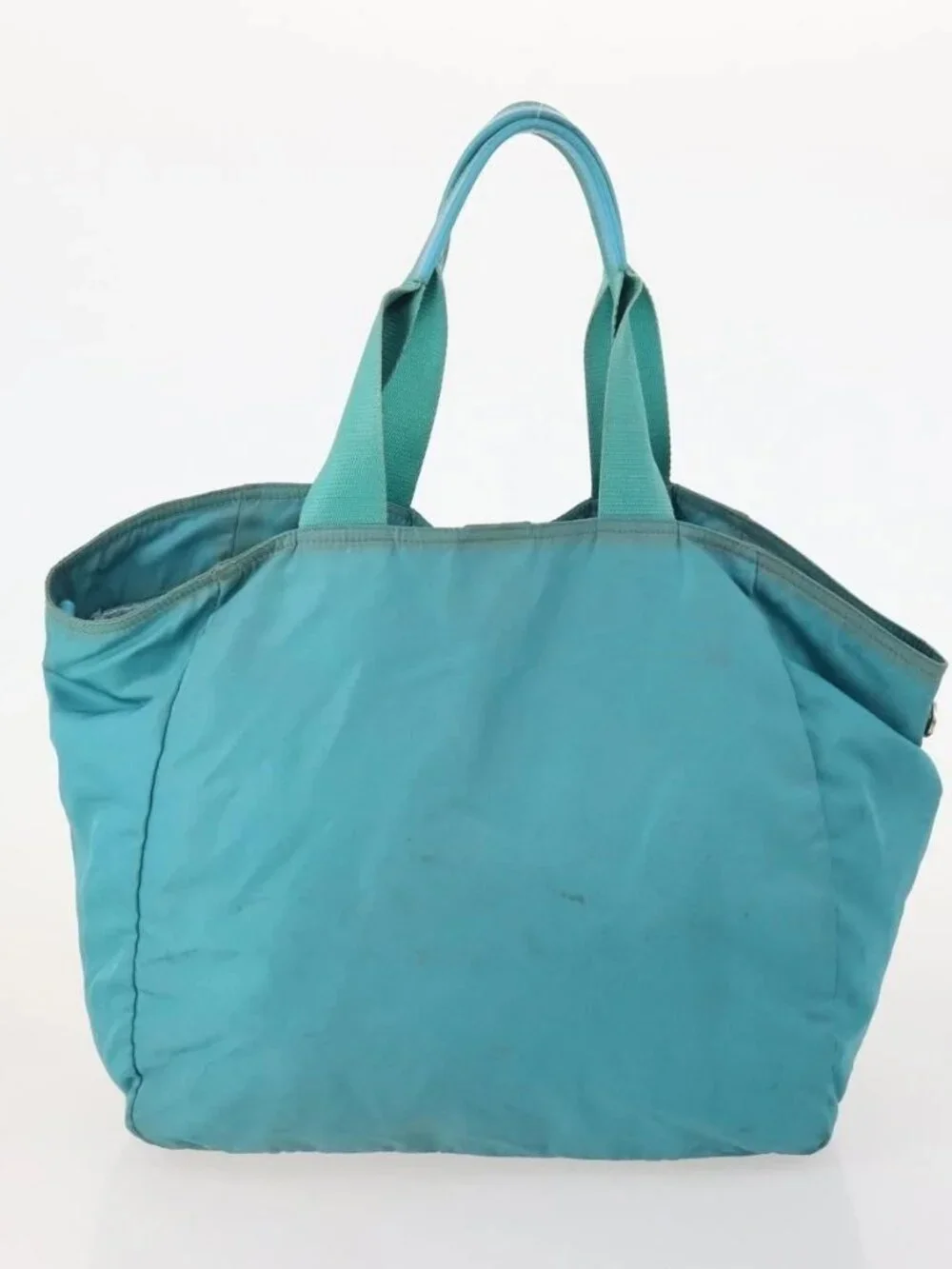 PRADA Shoulder Bag Nylon 4 Set Red Pink Light blue Auth